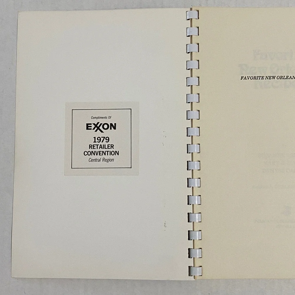 Favorite New Orleans Recipes 1979 Pelican Publishing Exxon Convention Edition